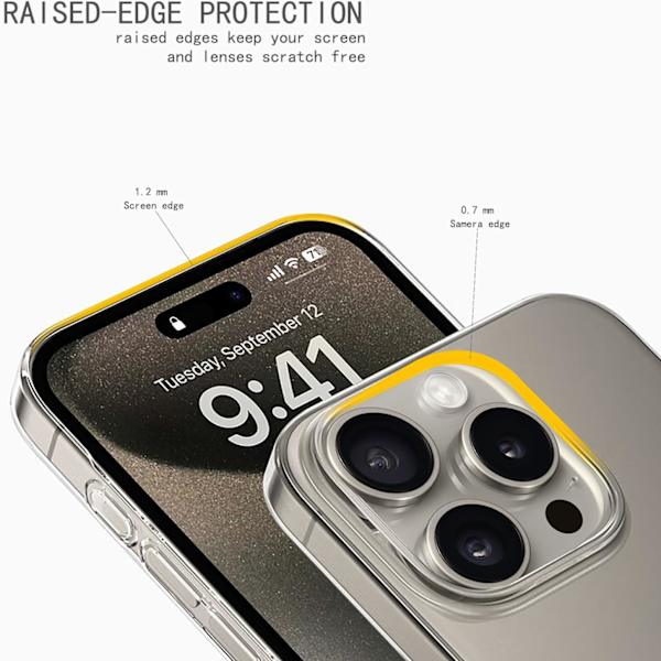 Klart skal för iPhone 15 Pro Max-fodral Magnetiskt med kompatibelt Magsafe trådlös laddning Hård akryl Ultra Slim Fallskydd Baksida Cl Clear For iPhone 15 Pro Max