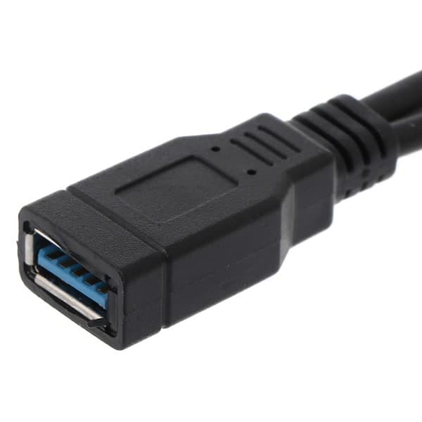 USB 2.0 Dobbel Splitterkabel - 2 Hun til 1 Hann