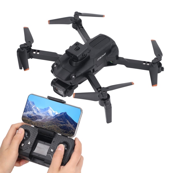 RC Drone med 4K HD doble kameraer 5-sidig hindring unngåelse Sammenleggbart RC Quadcopter for barn over 14 3 batteri