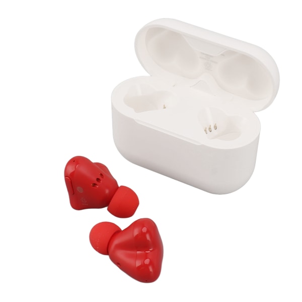 Trådløse øretelefoner Stilfulde søde hjerteformede støjreducerende HiFi Stereo Bluetooth-øretelefoner til musikopkald