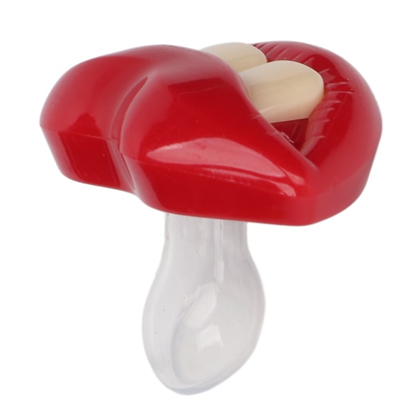 Rolig napp Härlig röd läppform Säker miljövänlig munstöd i silikon för baby .