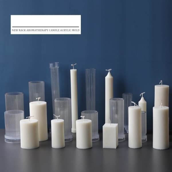 Lysforme lys stearinlys DIY støbeforme i silikoneform