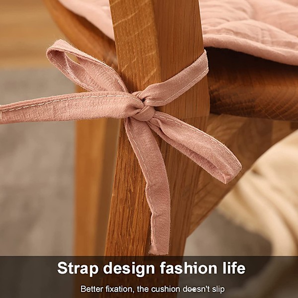 Komfort Mjuk Sittdyna Slitstark Solid Color Stolsdyna med