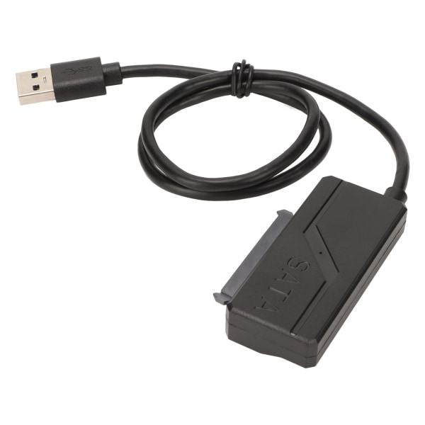 USB 3.0 til SATA-adapterkabel 12V 2A Plug and Play Rask overføring SATA-harddiskkonverteringskabel for 2,5 3,5 tommers HDD SSD