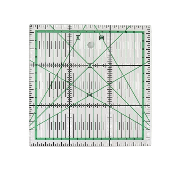 Quiltlinjal Gjennomsiktig Akryl DIY Grid Quiltlinjaler med presis skala for stryking Sy Patchwork-måling