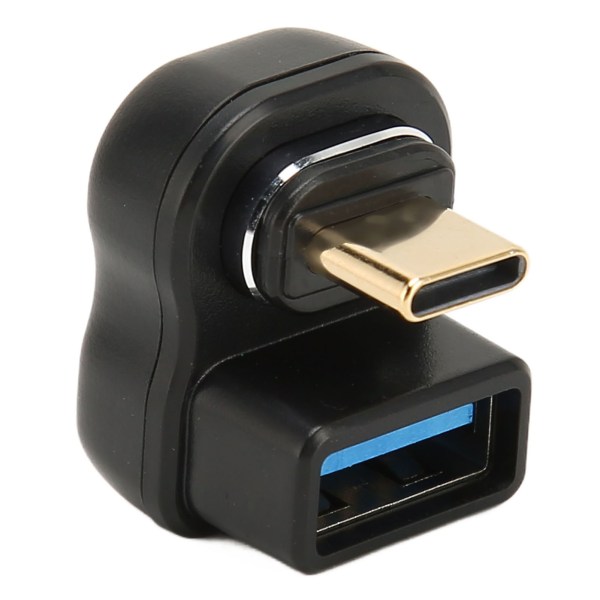Type C magnetisk adapter 24 pins 10 Gbps USB C hann til USB A hunn U-form magnetisk adapter