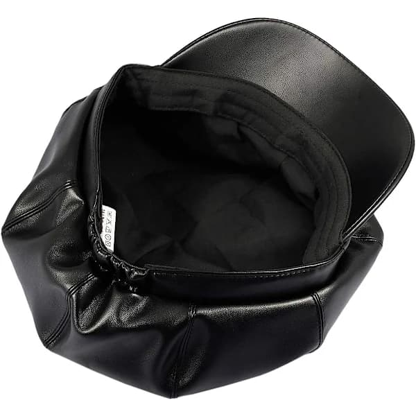 8 paneler Newsboy Caps for kvinner, PU Leather Cabbie Painter