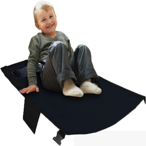 Flyplansseng Flyplanfotstøtte SVART STOR black Large