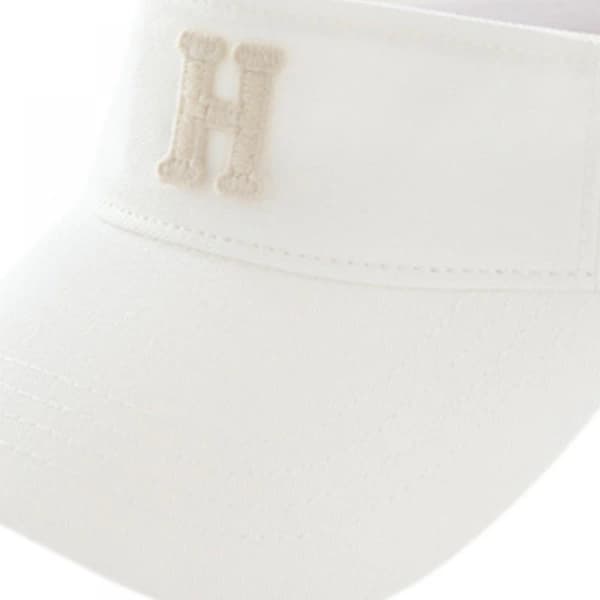 Sun Hat, Durable and Comfortable Cotton Material Trendy Printed Design Sun Hat - Ideal Accessory for Summer Outfits (White H Logo)