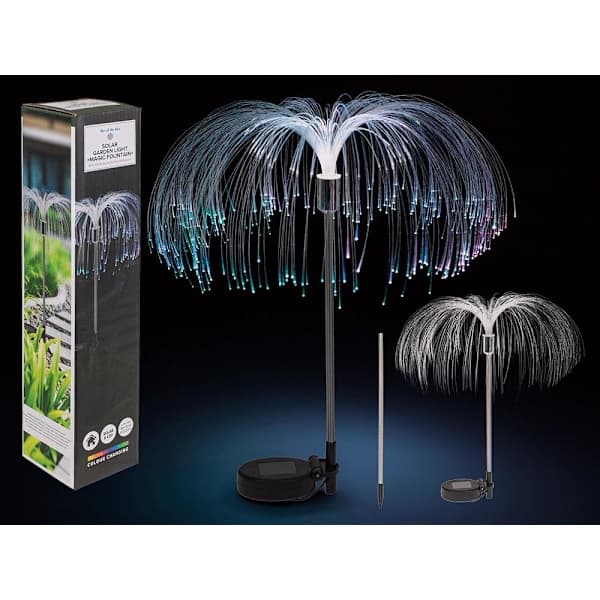 Solar Garden Light - Fiber Optic Lamp Multicolor