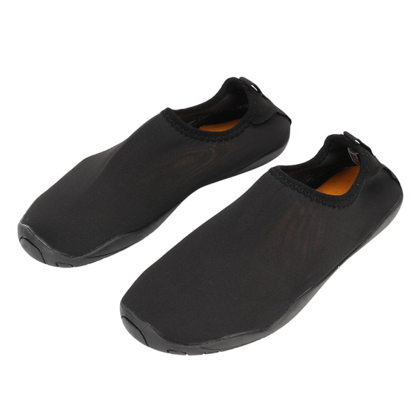 1 par vandsportssko Air Layer Stof åndbare sko til udendørs strandfiskeri Wading Sort 38