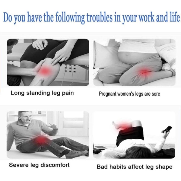 Hjerteformet Ergonomisk Benpute - Ortopedisk Pute Grå