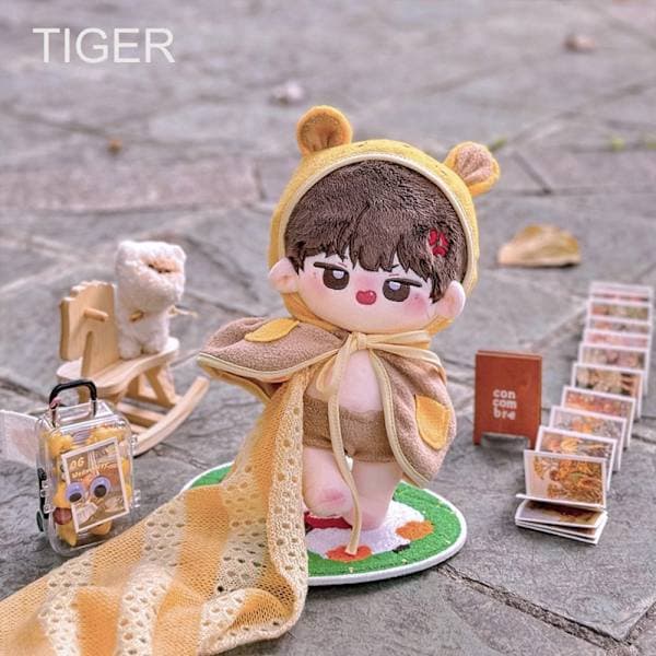 20cm Dockrock Dockaklæder TIGER Tiger