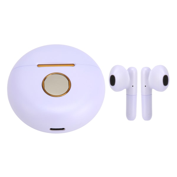 Bluetooth spelhörlurar Kompakt HiFi-ljud Trådlös spelhörlur för Huawei för IOS Lila