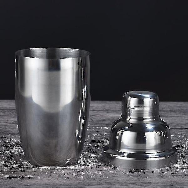 Cocktail Shaker, Livsmedelskvalitet Rustfrit Stål Martini Shaker Mixer Indbygget Si 250ml