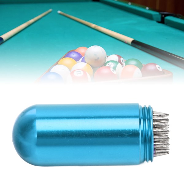 Snooker Pool Cue Tip Shaper Biljard Pool Cue Stick Tips Tool Pick med nyckelring blå