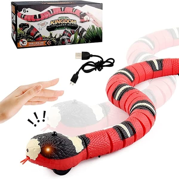 USB Rechargeable Snake Cat Toy with Intelligent Sensor