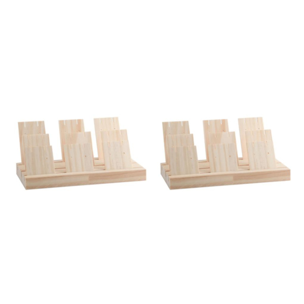1/2/3 Örhänge Display Stativ Stor Kapacitet för Retail Display Small 3 slot 22cm Small 3 slot 22cm 2Set