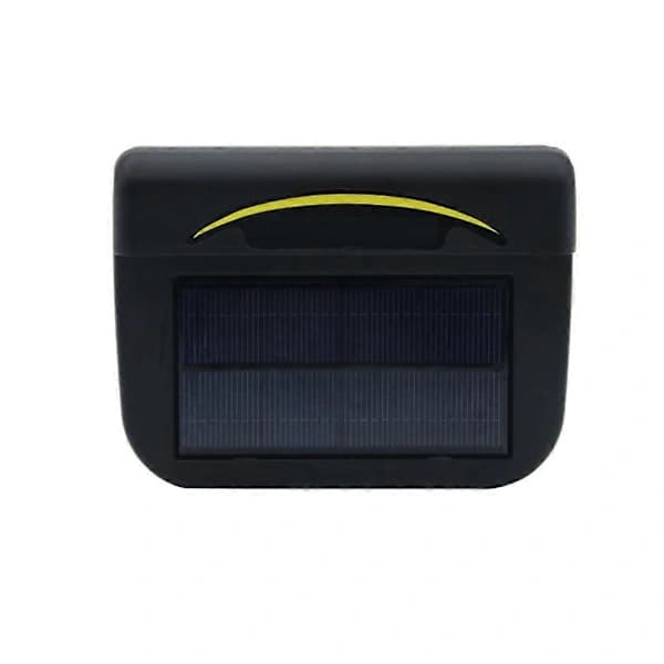 Automatisk ventilator med solcelledrevet funktion, bilventilator sort