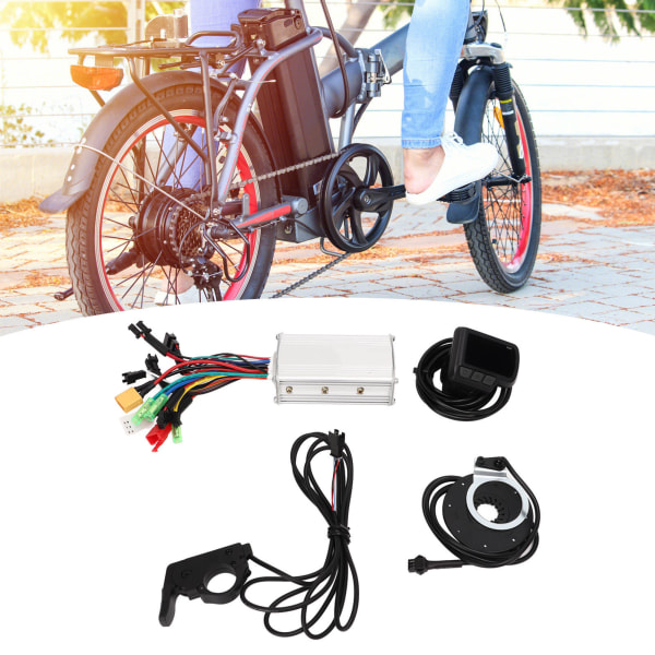 Electric Bike Motor Controller Kit 3 Mode Sine Wave 6 Tube Controller PAS Thumb Throttle LCD Meter til gør-det-selv 24V 36V 48V