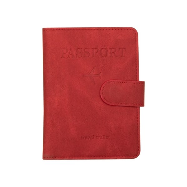 RFID Passhållare Passväska RÖD röd red