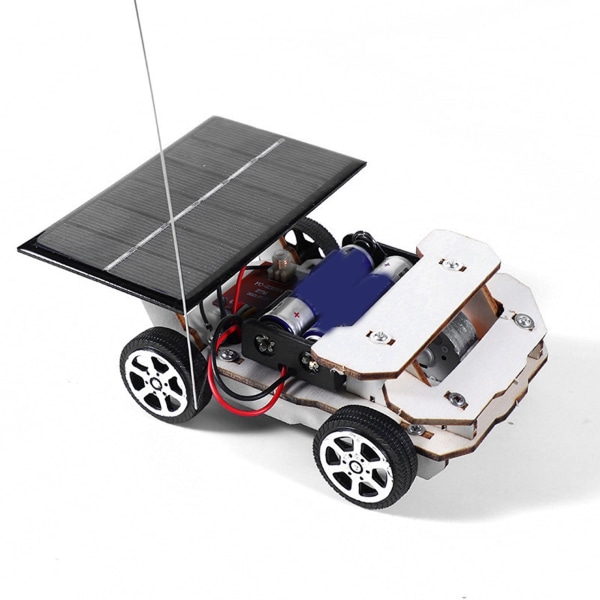 DIY Solar Model Car Kit Trådlös Fjärrkontroll Bil Utbildningsvetenskap Byggsatser för barn Typ A