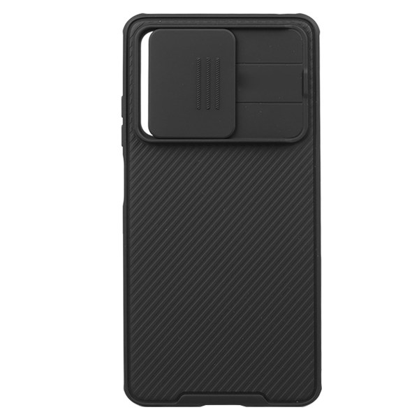 Etui til Redmi Note 12 Pro 5G TPU PC Slide Lens Kamera Cover Beskyttelse Stødsikkert Telefon Cover til Rejse Daglig Brug Sort