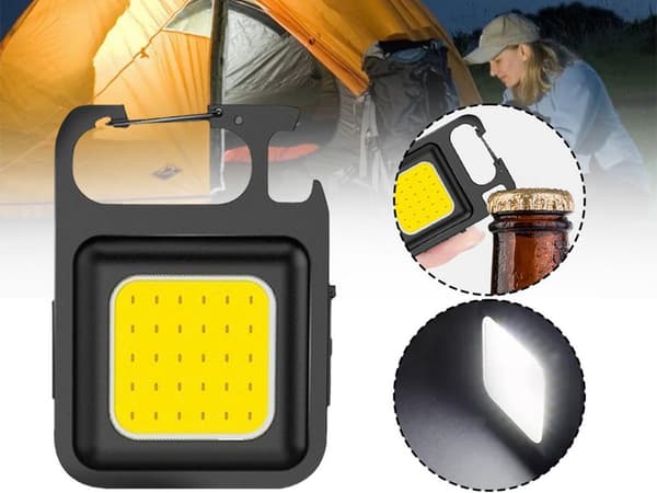 LED-taskulamppu - Telttavalo magneetilla ja pullonavaajalla 60
