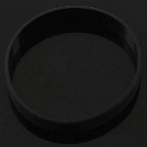 2X Mode Silikongummi Elasticitet Armband Armband Manschett Armring Svart.pa