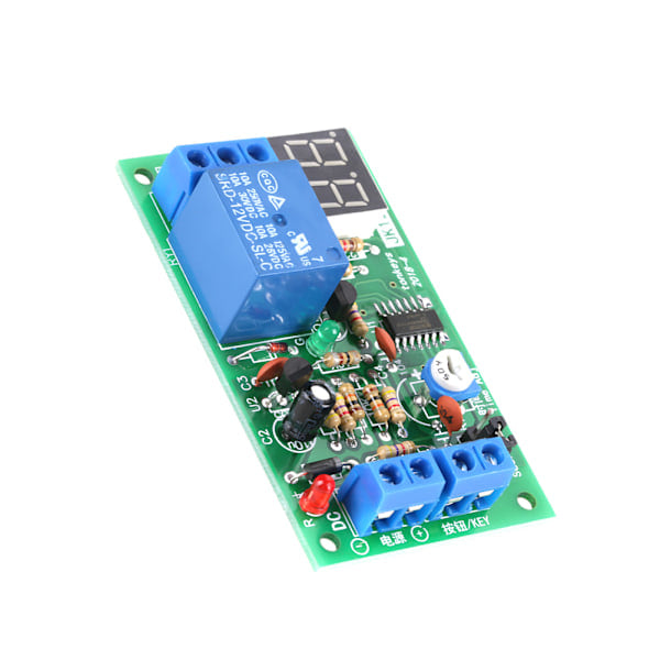 DC12V LED Display Nedtellingstimer Forsinkelsesavstengningsrelé Koblingsmodul