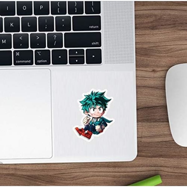 Laptopdekalpaket 50 st,My Hero Academia-klistermærke Unika coola klistermærke Vattenflaska Notebook Gitarr Skateboard Resebarnklistermærke