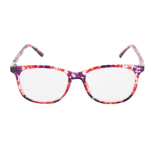 Lesebriller Blått lysblokkerende presbyopiske briller Briller for menn kvinner med oppbevaringsboks (+250 rød flekk)