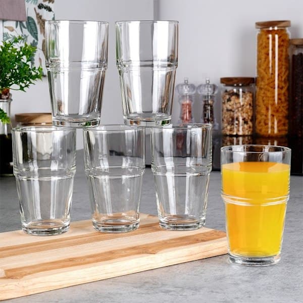 Set med 6 glas 325 ml för alla drycker