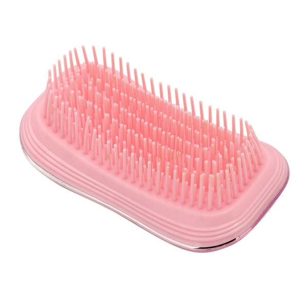 Bærbar elektropladekam Massage Lige hårbørste Frisørstylingværktøjer Pink
