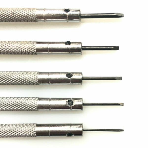 Ruuvimeisselisarja 5 osaa - Korut, Kellot, Silmälasit - Tarkkuus