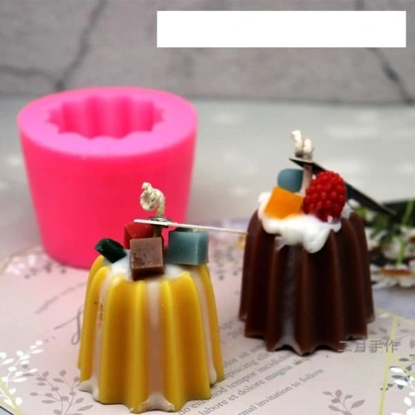 Lysformer lys stearinlys DIY støpeformer i silikonform pudding