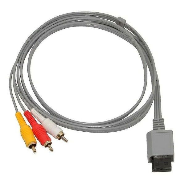 Kabel for Nintendo Wii / Wii U - RCA AV komposittkabeladapter for lyd og bilde