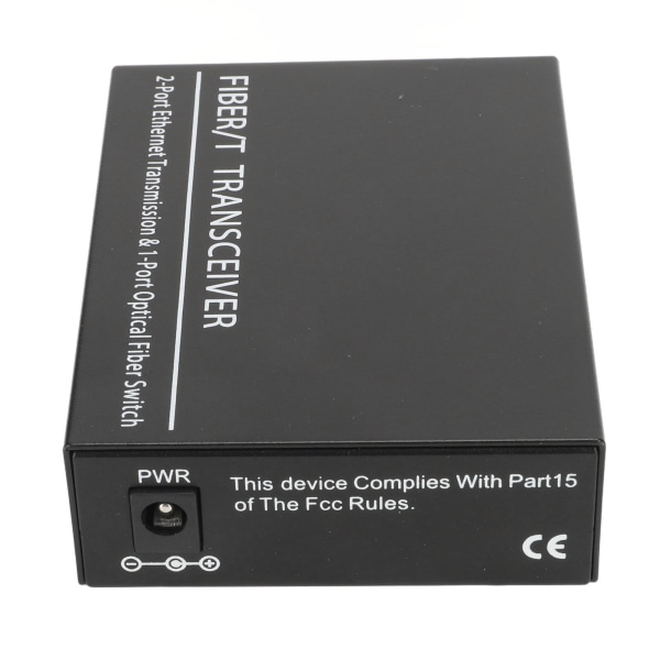 Fibersändtagare Tx1310nm/Rx1550nm Single Fiber Single Mode RJ45 Port Optisk Transceiver 100?240V EU-kontakt