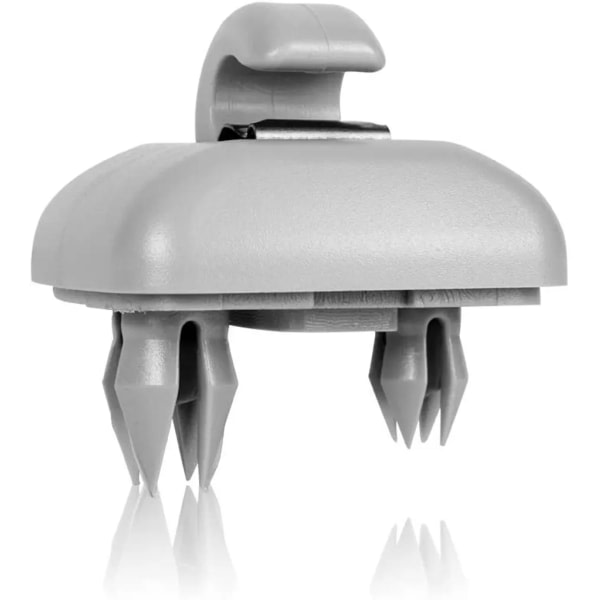 2 stk Interiør Solskjerm Klipsfeste for Audi A1 A3 A4 A5 Q3 Q5 (8E0 857 562) A7 B6 B7 B8 S4 S5 Solskjermholder Bilinteriørdeler Grå