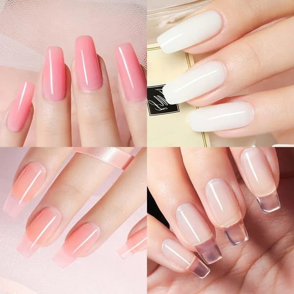 Poly Builder Gel Kit med UV-lampa för Naglar / Polygel Nail Art—pa