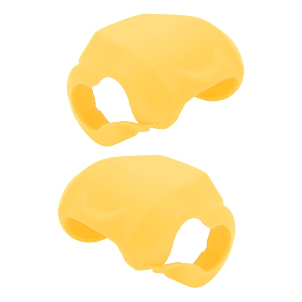 1 par silikon cover Bärbart vattentätt, nötningsbeständigt fiskerulle case , gult