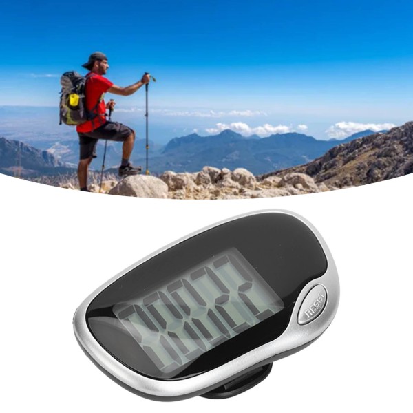 Kävelyaskelmittari Suuri digitaalinen näyttö Tarkka askellaskuri matkustavaan vuorikiipeilyurheiluun