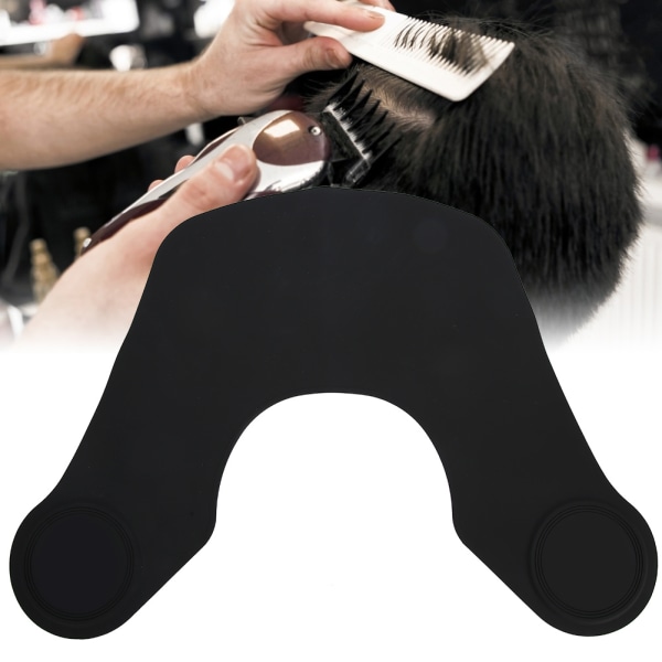 Kort længde hårklippende kappe Vandtæt silikone frisørhår kappe NonStick hårkappe (menneskehovedtype)