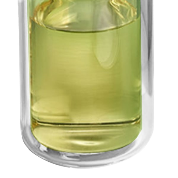 Dobbeltisoleret glasflaske tyk kant bund Lækagesikker bærbar gennemsigtig rejsekop til hjemmekontor