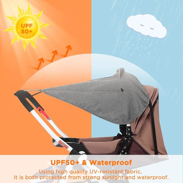 Universal Stroller Sun Shade - Fits Most Brands