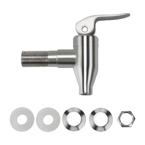 Erstatningshaner til drikkevaredispenser i rustfrit stål, vinhaner til juice, tappehane til øl, vanddispenser til ølfad (16 mm)