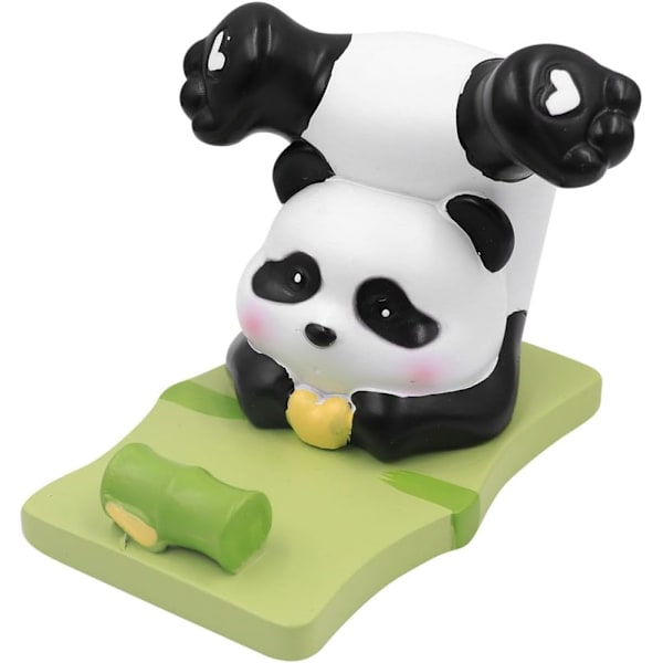 Unik söt mobiltelefonhållare för bilhållare Cool Fun 3D tecknad katt kanin djurdesign mobiltelefon surfplatta stativ för skrivbord Panda C