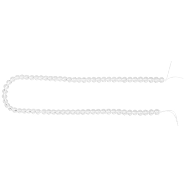 Naturstein Klar gjennomsiktig kvarts løse perler DIY smykker armbånd lage runde perler 6 mm 62 stk perler