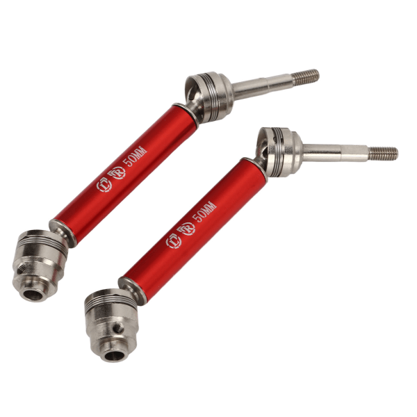 1 par RC drivaksel stål aluminiumslegering 12 cm længde CVD bagaksel til TRAXXAS SLASH 1/10 Rød