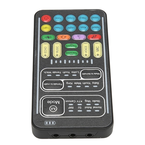 Röstväxlare Multifunktionell 8 ljudeffekter Bärbar handhållen miniljudkort Röstväxlare för PC-telefon bärbara datorer